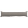 Coussins de canapé 2 pcs Taupe 200 x 40 cm tissu 519696519696