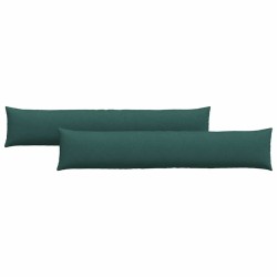 Coussins de canapé 2 pcs Vert foncé 200 x 40 cm tissu 519697519697