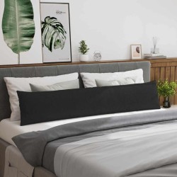 Coussins de canapé 2 pcs Noir 200 x 40 cm tissu 519698519698