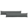 Coussins de canapé 2 pcs Gris foncé 200 x 40 cm tissu 519701519701