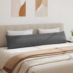 Coussins de canapé 2 pcs Gris foncé 200 x 40 cm tissu 519701519701