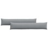 Coussins de canapé 2 pcs Gris clair 200 x 40 cm tissu 519702519702