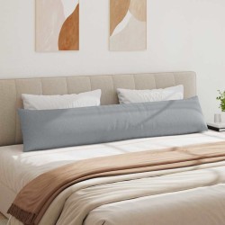 Coussins de canapé 2 pcs Gris clair 200 x 40 cm tissu 519702519702