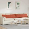 Coussins de canapé 2 pcs Rouge orange 145 x 40 cm 519703519703