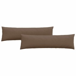 Coussins de canapé 2 pcs Marron 145 x 40 cm tissu 519704519704
