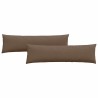 Coussins de canapé 2 pcs Marron 145 x 40 cm tissu 519704519704