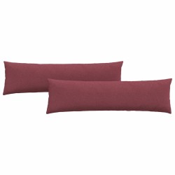 Coussins de canapé 2 pcs Bordeaux 145 x 40 cm tissu 519705519705