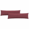 Coussins de canapé 2 pcs Bordeaux 145 x 40 cm tissu 519705519705