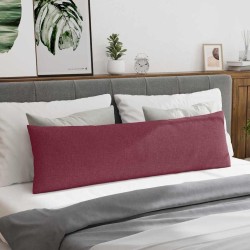 Coussins de canapé 2 pcs Bordeaux 145 x 40 cm tissu 519705519705