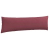 Coussins de canapé 2 pcs Bordeaux 145 x 40 cm tissu 519705519705
