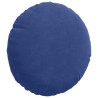 Coussins de siège 2 pcs Bleu police Ø30 x 13 cm Velours 519709519709