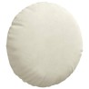Coussins de siège 2 pcs Crème Ø30 x 13 cm Velours 519710519710