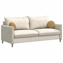 Coussins de siège 2 pcs Marron Ø30 x 13 cm Velours 519711519711