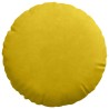 Coussins de siège 2 pcs Jaune Ø30 x 13 cm Velours 519712519712