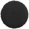 Coussins de siège 2 pcs Noir Ø30 x 13 cm Velours 519713519713