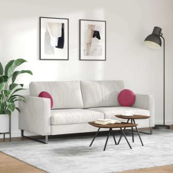 Coussins de siège 2 pcs Bordeaux Ø30 x 13 cm Velours 519714519714