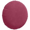 Coussins de siège 2 pcs Bordeaux Ø30 x 13 cm Velours 519714519714