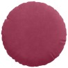 Coussins de siège 2 pcs Bordeaux Ø30 x 13 cm Velours 519714519714