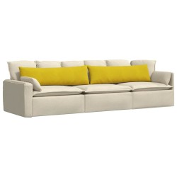 Coussins de canapé 2 pcs Jaune 145 x 40 cm 519718519718