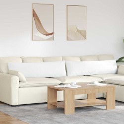 Coussins de canapé 2 pcs Blanc 145 x 40 cm tissu 519719519719