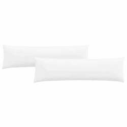 Coussins de canapé 2 pcs Blanc 145 x 40 cm tissu 519719519719