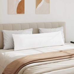 Coussins de canapé 2 pcs Blanc 145 x 40 cm tissu 519719519719