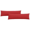 Coussins de canapé 2 pcs Rouge 145 x 40 cm tissu 519720519720