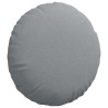 Coussins de siège 2 pcs Gris clair Ø50 x 19 cm tissu 519728519728
