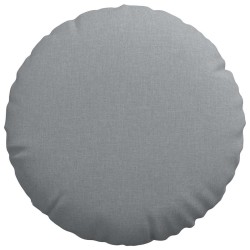 Coussins de siège 2 pcs Gris clair Ø50 x 19 cm tissu 519728519728