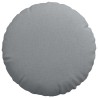 Coussins de siège 2 pcs Gris clair Ø50 x 19 cm tissu 519728519728