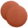 Coussins de siège 2 pcs Rouge orange Ø 40 cm 519729519729