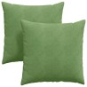 Coussins de canapé 2 pcs Vert clair 60 x 60 cm 519732519732