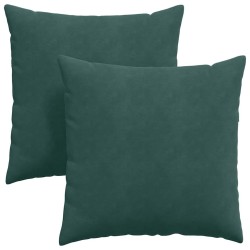 Coussins de canapé 2 pcs Vert foncé 60 x 60 cm 519733519733