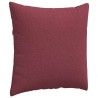 Coussins de canapé 2 pcs Bordeaux 60 x 60 cm tissu 519737519737