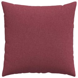 Coussins de canapé 2 pcs Bordeaux 60 x 60 cm tissu 519737519737