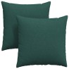 Coussins de canapé 2 pcs Vert foncé 60 x 60 cm tissu 519741519741