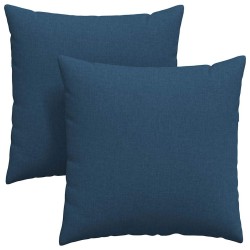 Coussins de canapé 2 pcs Bleu 60 x 60 cm tissu 519742519742