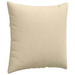 Coussins de canapé 2 pcs Crème 60 x 60 cm tissu 519743519743