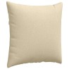 Coussins de canapé 2 pcs Crème 60 x 60 cm tissu 519743519743