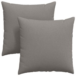 Coussins de canapé 2 pcs Taupe 60 x 60 cm tissu 519744519744