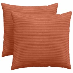 Coussins de canapé 2 pcs Rouge orange 50 x 50 cm 519753519753