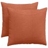 Coussins de canapé 2 pcs Rouge orange 50 x 50 cm 519753519753