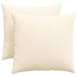 Coussins de canapé 2 pcs Crème 50 x 50 cm 519757519757