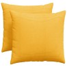 Coussins de canapé 2 pcs Jaune clair 50 x 50 cm 519762519762