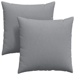 Coussins de canapé 2 pcs Gris clair 60 x 60 cm tissu 519763519763