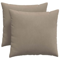 Coussins de canapé 2 pcs Taupe 50 x 50 cm tissu 519764519764