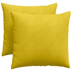 Coussins de canapé 2 pcs Jaune 50 x 50 cm 519769519769