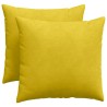 Coussins de canapé 2 pcs Jaune 50 x 50 cm 519769519769