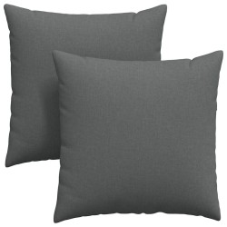 Coussins de canapé 2 pcs Gris foncé 60 x 60 cm tissu 519770519770