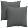 Coussins de canapé 2 pcs Gris foncé 60 x 60 cm tissu 519770519770